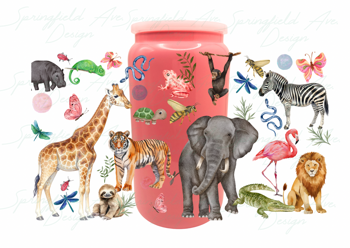 Zoo 1 Glass Tumbler 16 oz