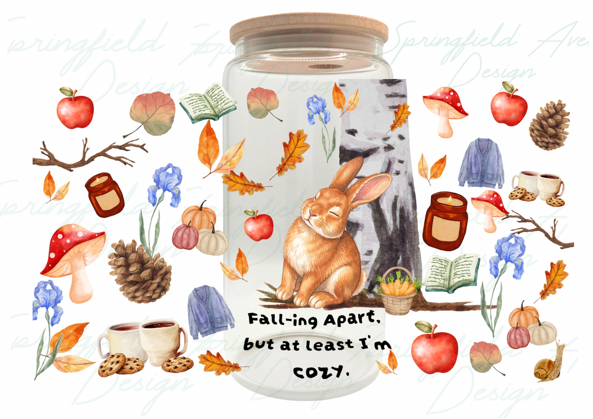 Animal Nap Glass Tumbler 16oz