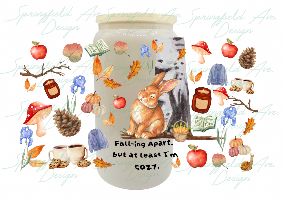 Animal Nap Glass Tumbler 16oz